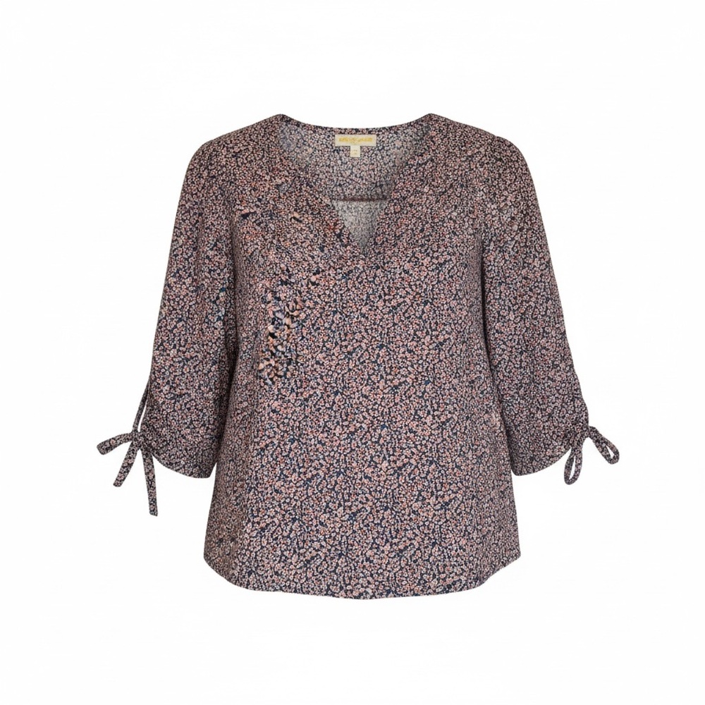 Cynthia Rowley Women’s Boho Peasant Blouse - Pink and Blue size Large